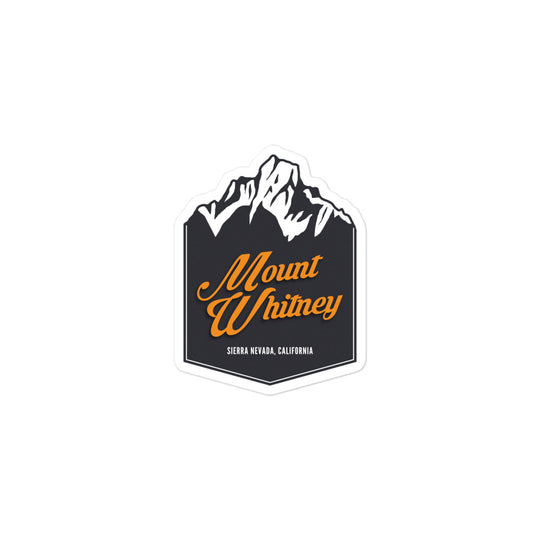 Mount Whitney - Sierra Nevade, California Bubble-free stickers