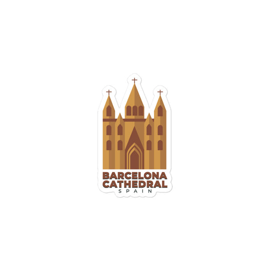 Barcelona Cathedral - Spain Bubble-free stickers