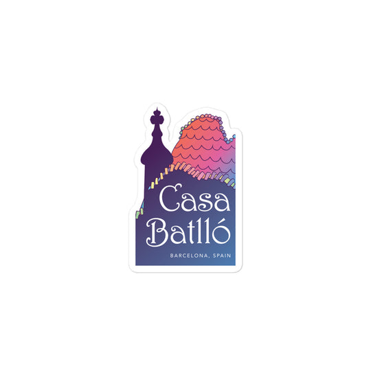 Casa Batllo - Barcelona, Spain Bubble-free stickers