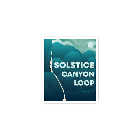 Solstice Canyon Loop - Malibu Bubble-free stickers