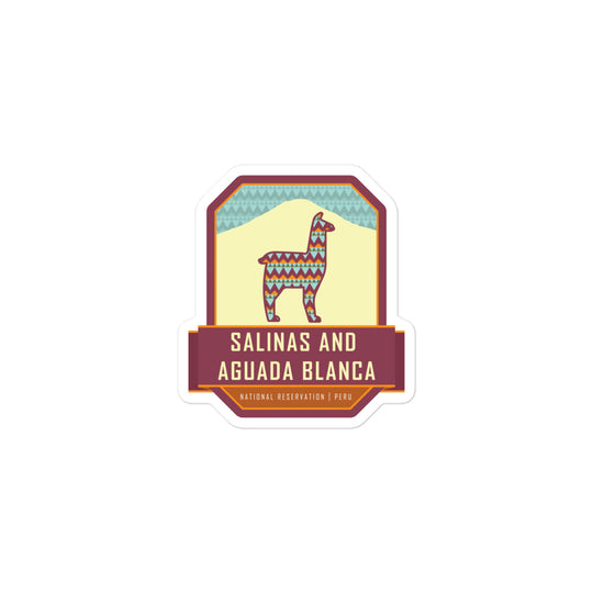 Salinas and Aguada Blanca National Reservation – Peru Bubble-free stickers