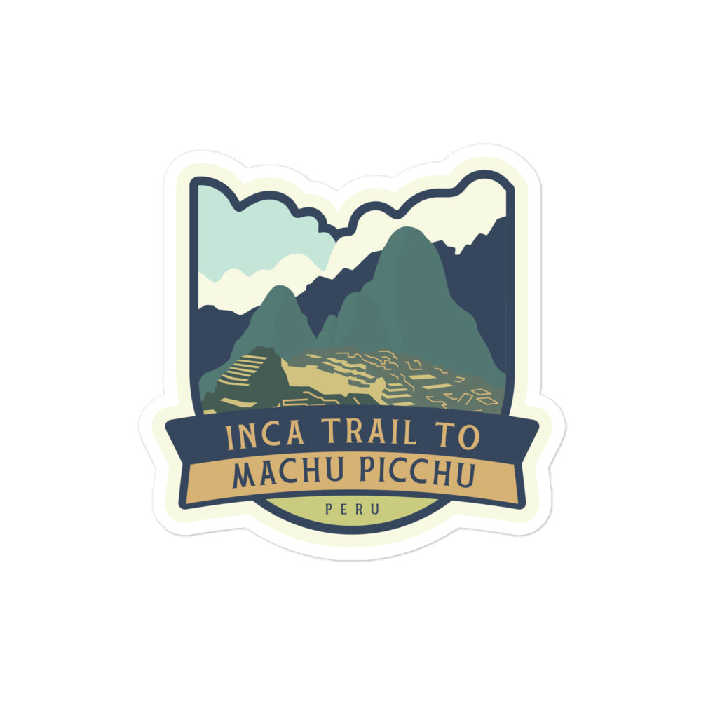 Inca Trail to Machu Picchu – Peru Bubble-free stickers