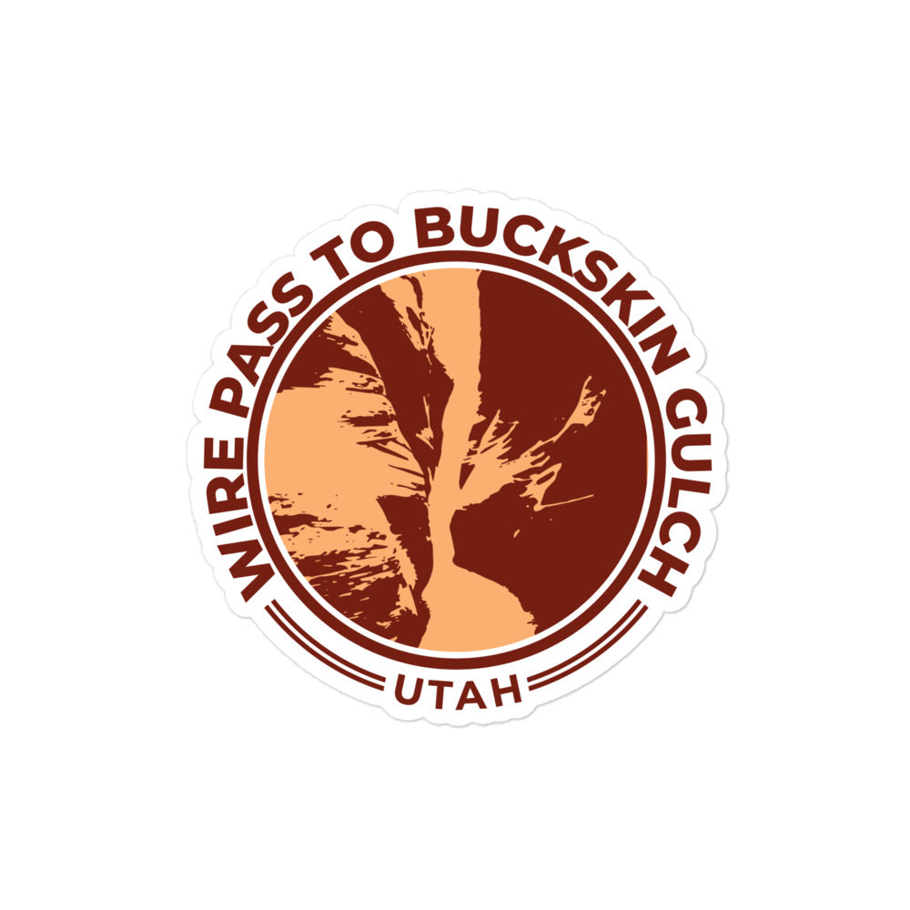 Wire Pass to Buckskin Gulch - Utah Bubble-free stickers