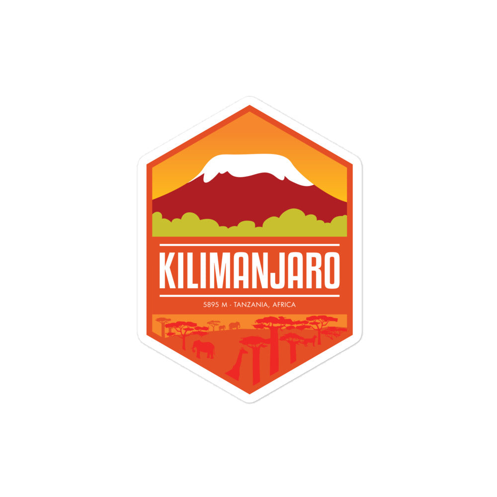 Mount Kilimanjaro - Tanzania Africa Bubble-free stickers