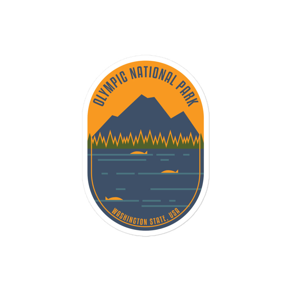 Olympic National Park - Washington State Bubble-free stickers