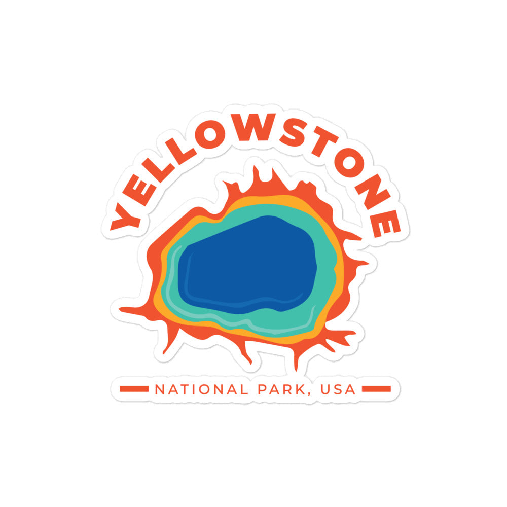 Yellowstone National Park – Wyoming Bubble-free stickers