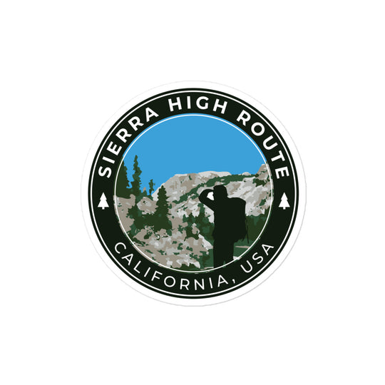 Sierra High Route - California Bubble-free stickers