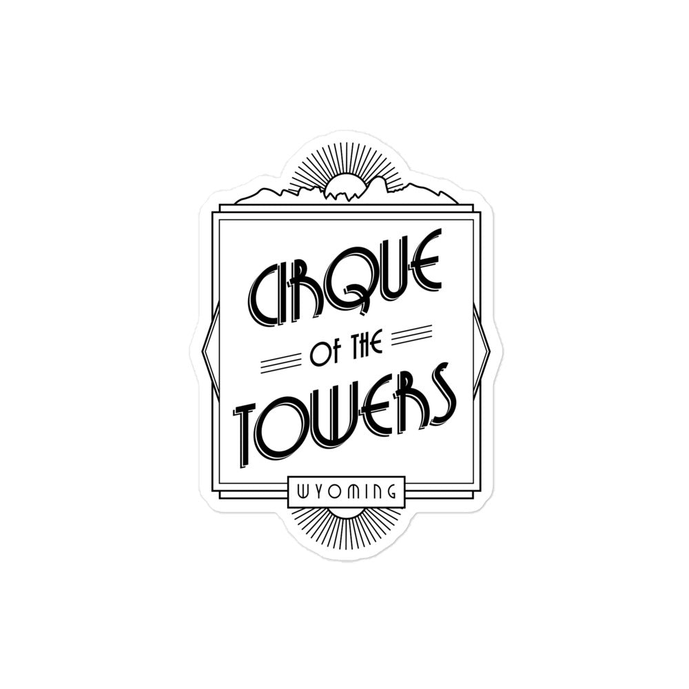 Cirque of the Towers - Wyoming Bubble-freie Sticker