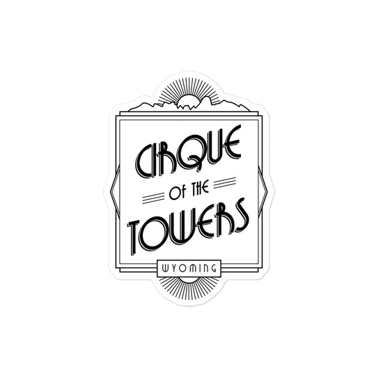 Cirque of the Towers - Wyoming Bubble-freie Sticker