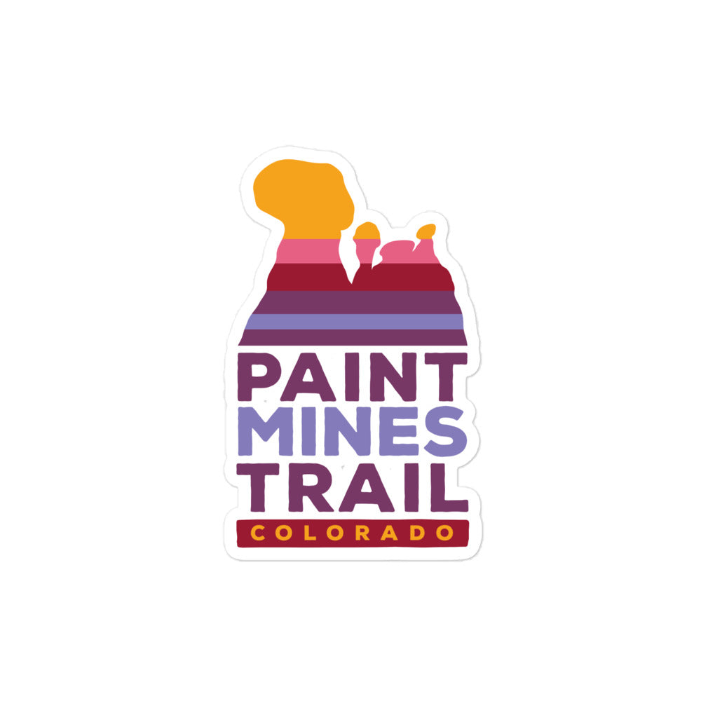 Paint Mines Trail Colorado - USA Bubble-free stickers