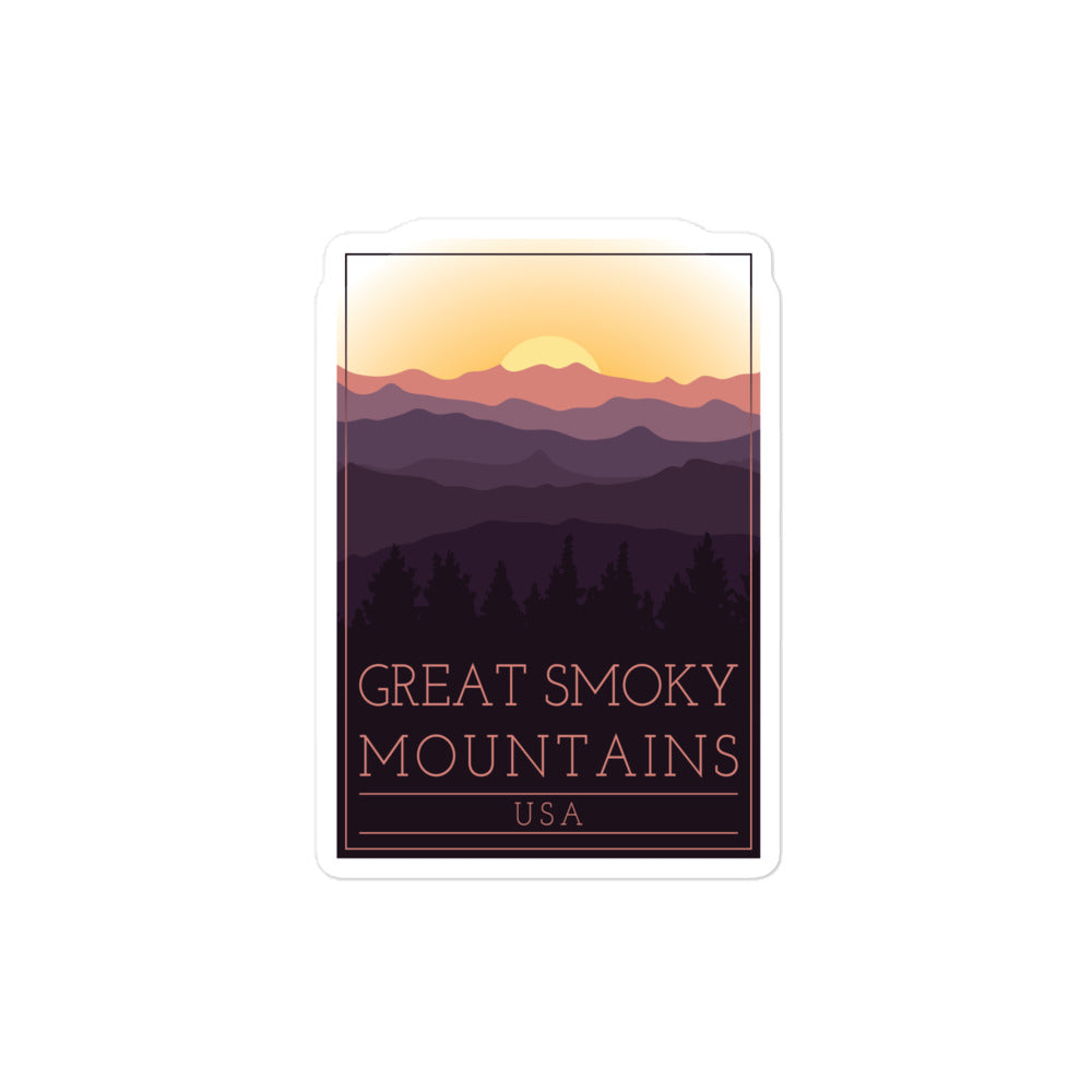 Great Smoky Mountains - USA Bubble-free stickers