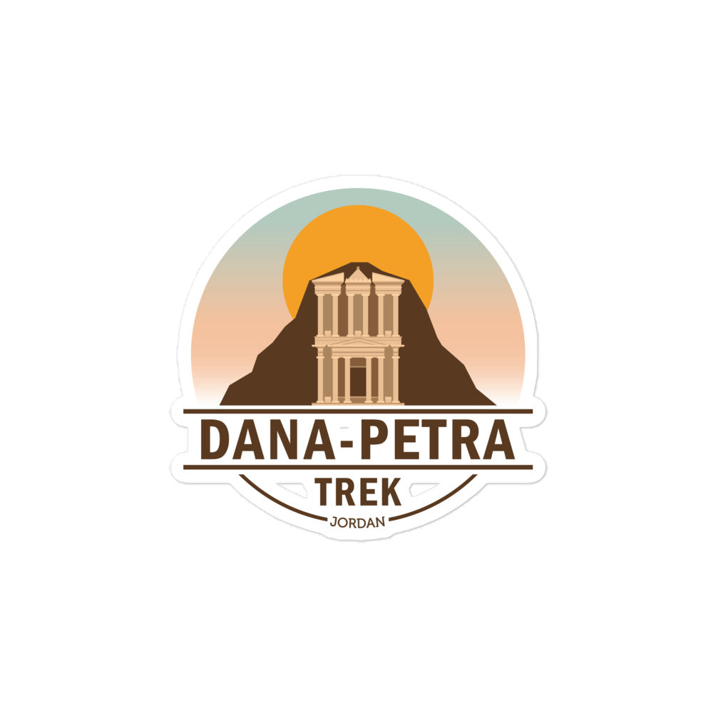 Dana to Petra Trek - Jordan Bubble-free stickers