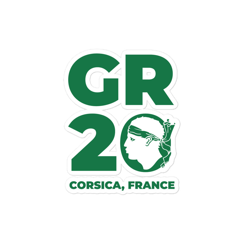 GR 20 Longdistance Path - Corsica, France Bubble-free stickers