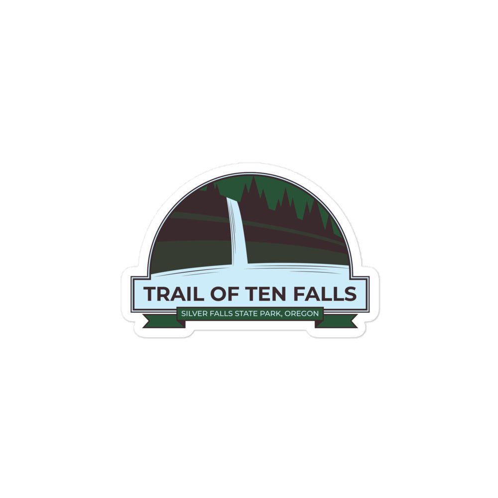 Trail of Ten Falls Loop Hike - Oregon Bubble-free stickers