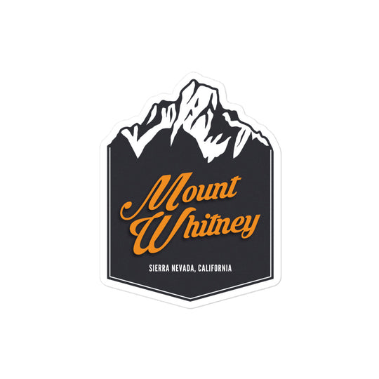 Mount Whitney - Sierra Nevade, California Bubble-free stickers