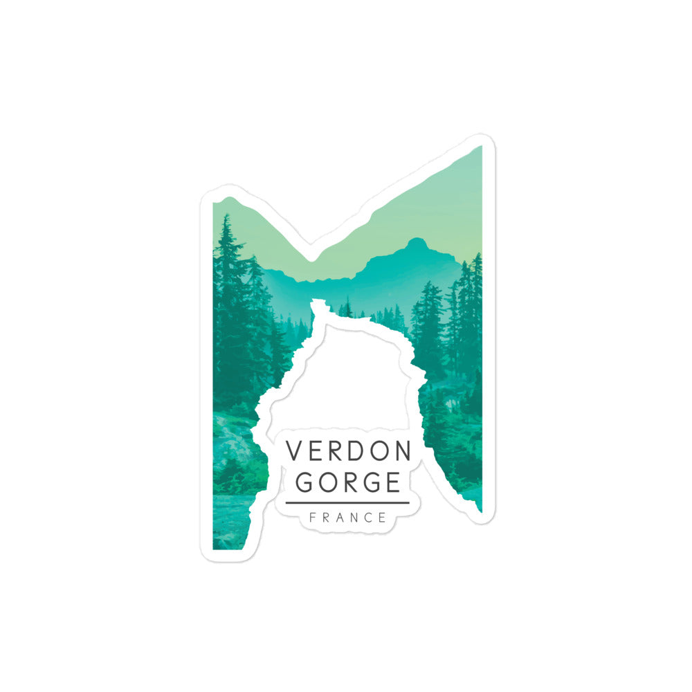 Verdon Gorge - France Bubble-free stickers