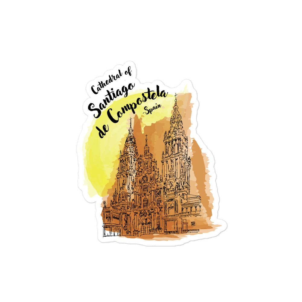 Cathedral of Santiago de Compostela - Spain Bubble-free stickers