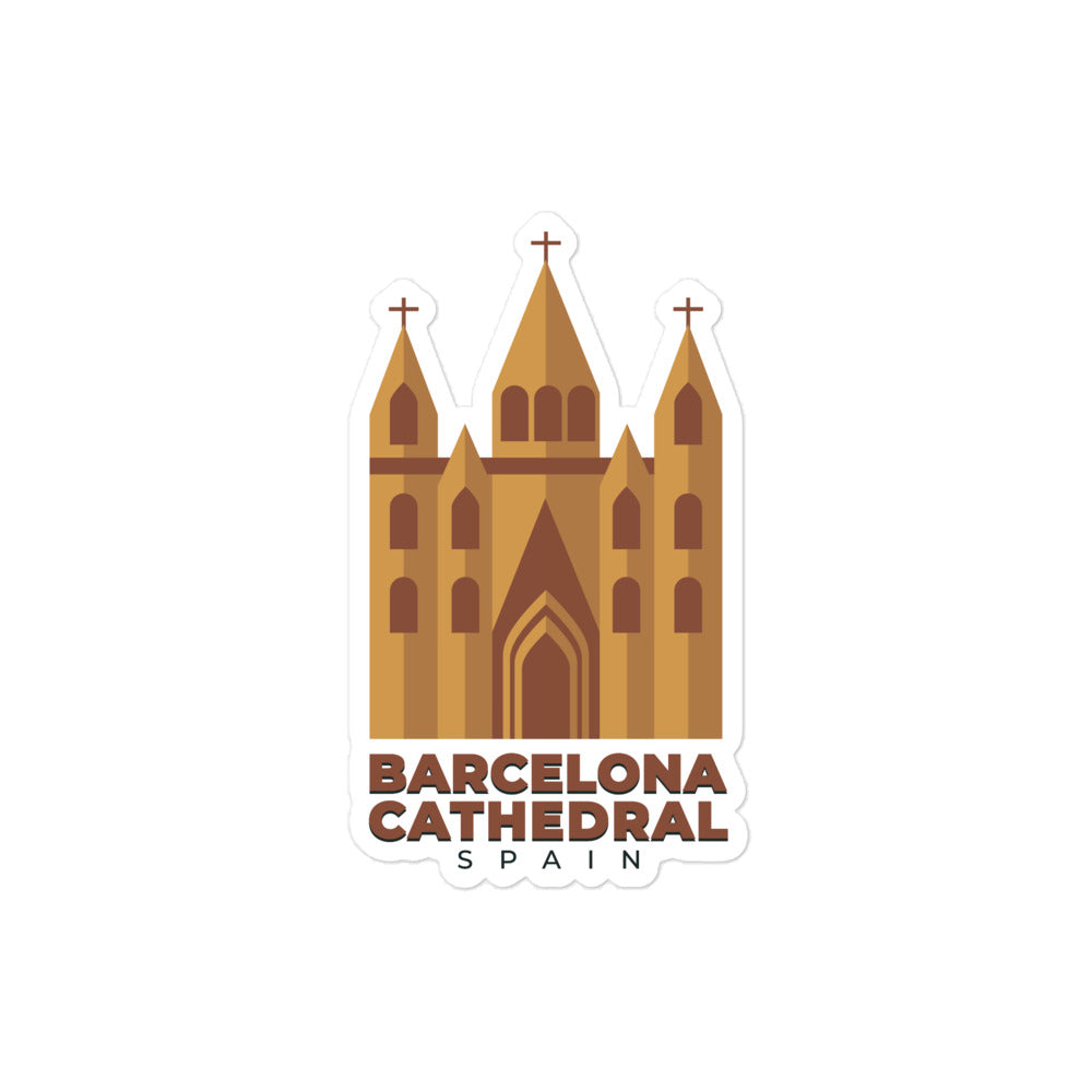 Barcelona Cathedral - Spain Bubble-free stickers