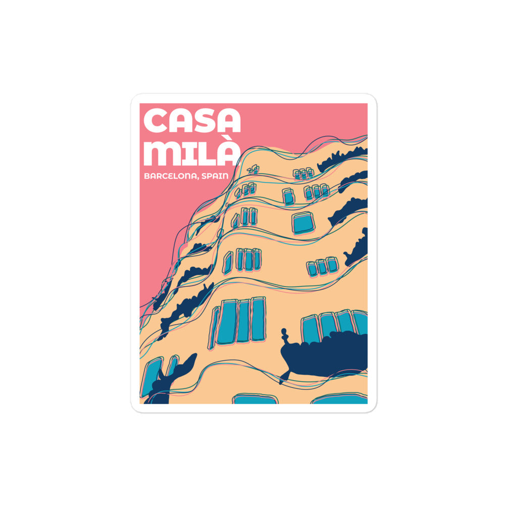 Casa Mila - Barcelona, Spain Bubble-free stickers