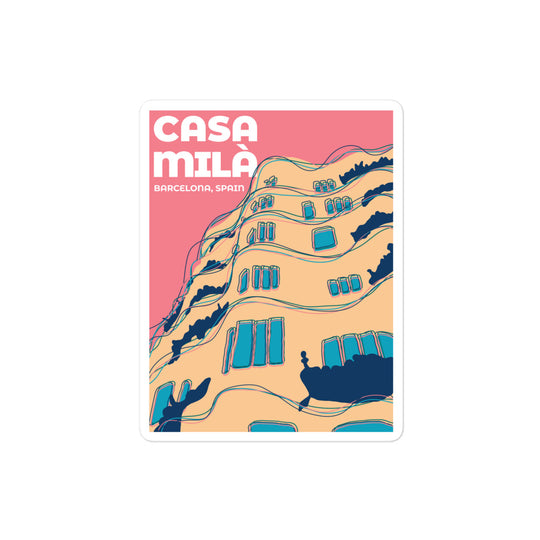 Casa Mila - Barcelona, Spain Bubble-free stickers