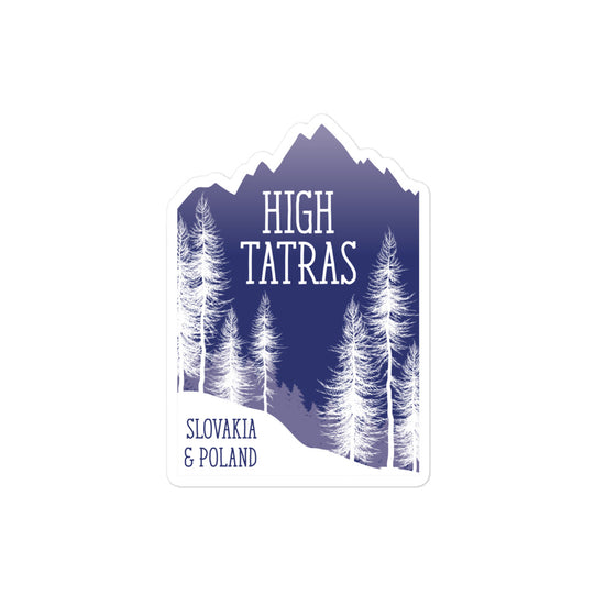 High Tatras - Slovakia, Poland Bubble-free stickers