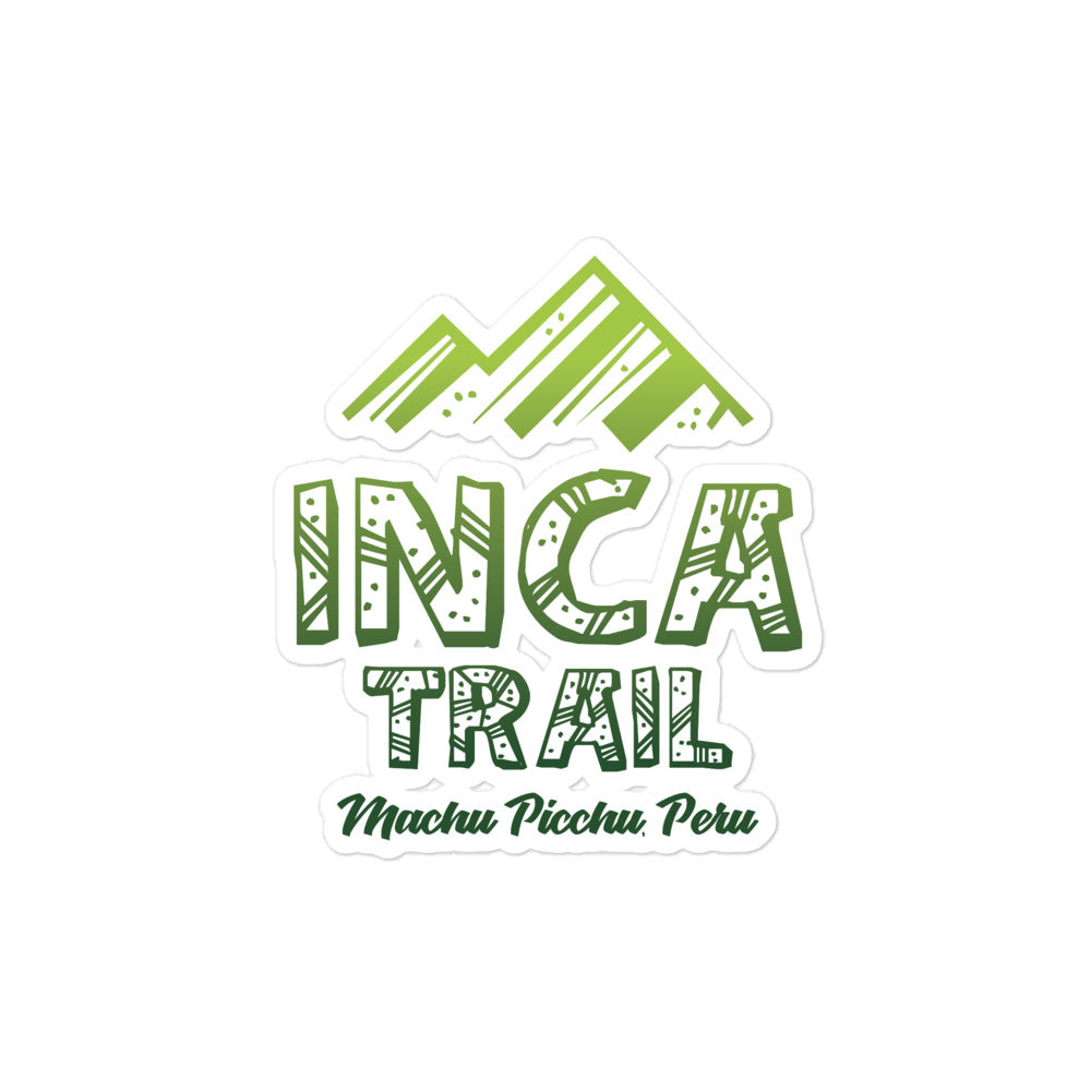 Inca Trail - Machu Picchu, Peru Bubble-free stickers