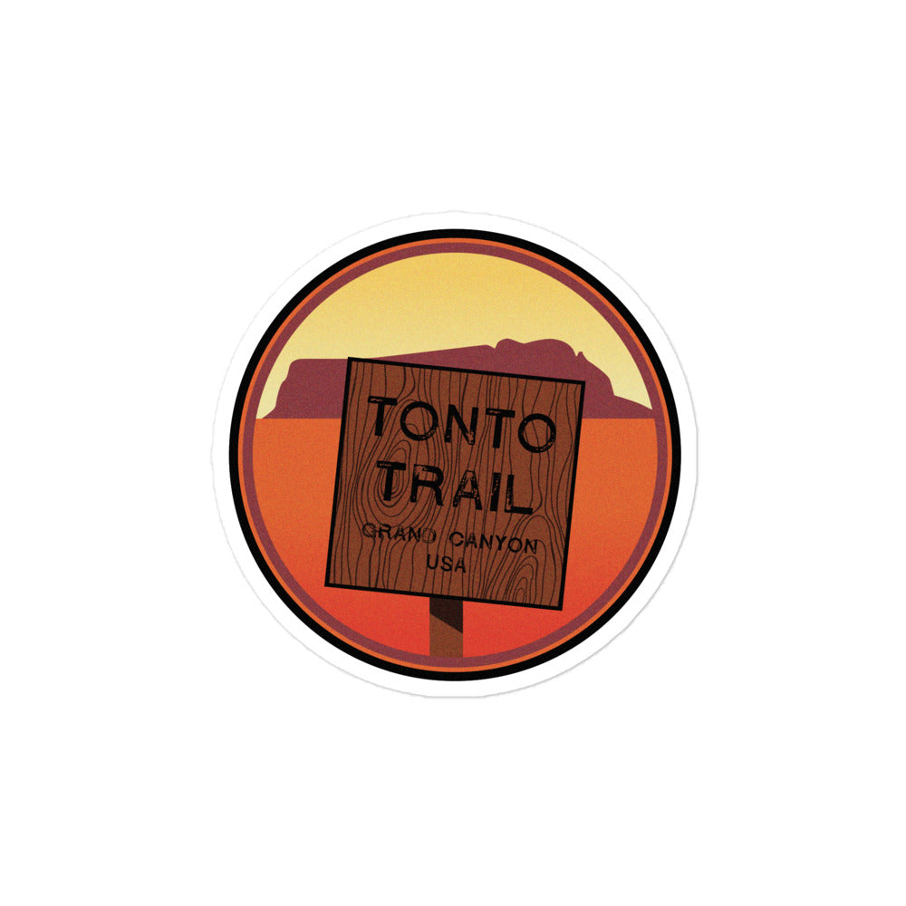 Tonto Trail - Grand Canyon, USA Bubble-free stickers