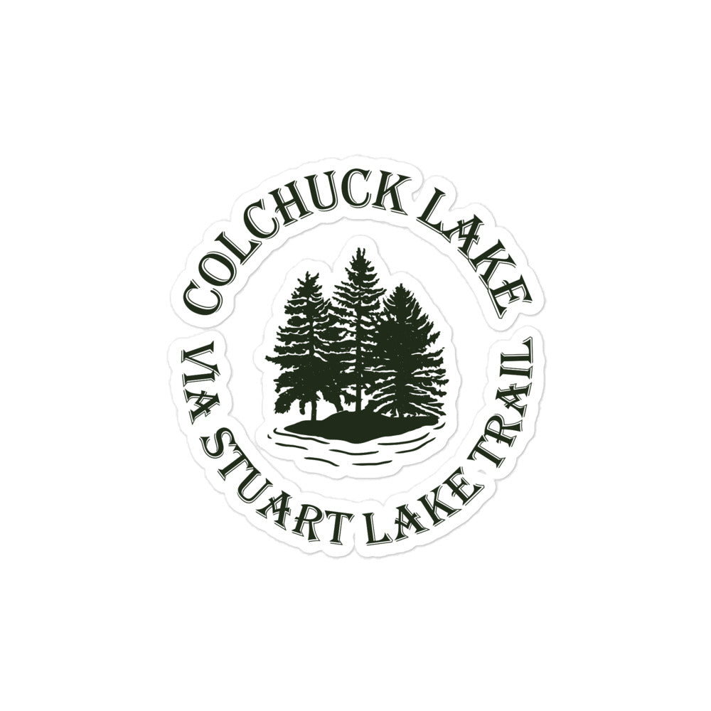 Colchuck Lake via Stuart Lake Trail Bubble-free stickers