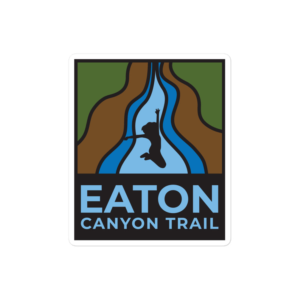 Eaton Canyon Trail - Waterfalls Bubble-free stickers