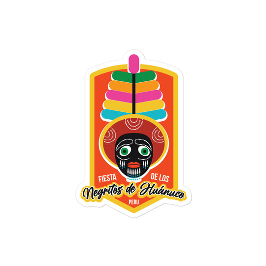 Fiesta de los Negritos de Huanuco - Peru Bubble-free stickers