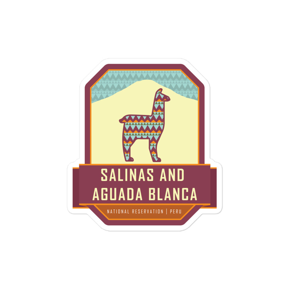 Salinas and Aguada Blanca National Reservation – Peru Bubble-free stickers