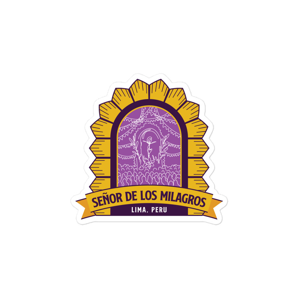 Senor de los Milagros – Lima, Peru Bubble-free stickers