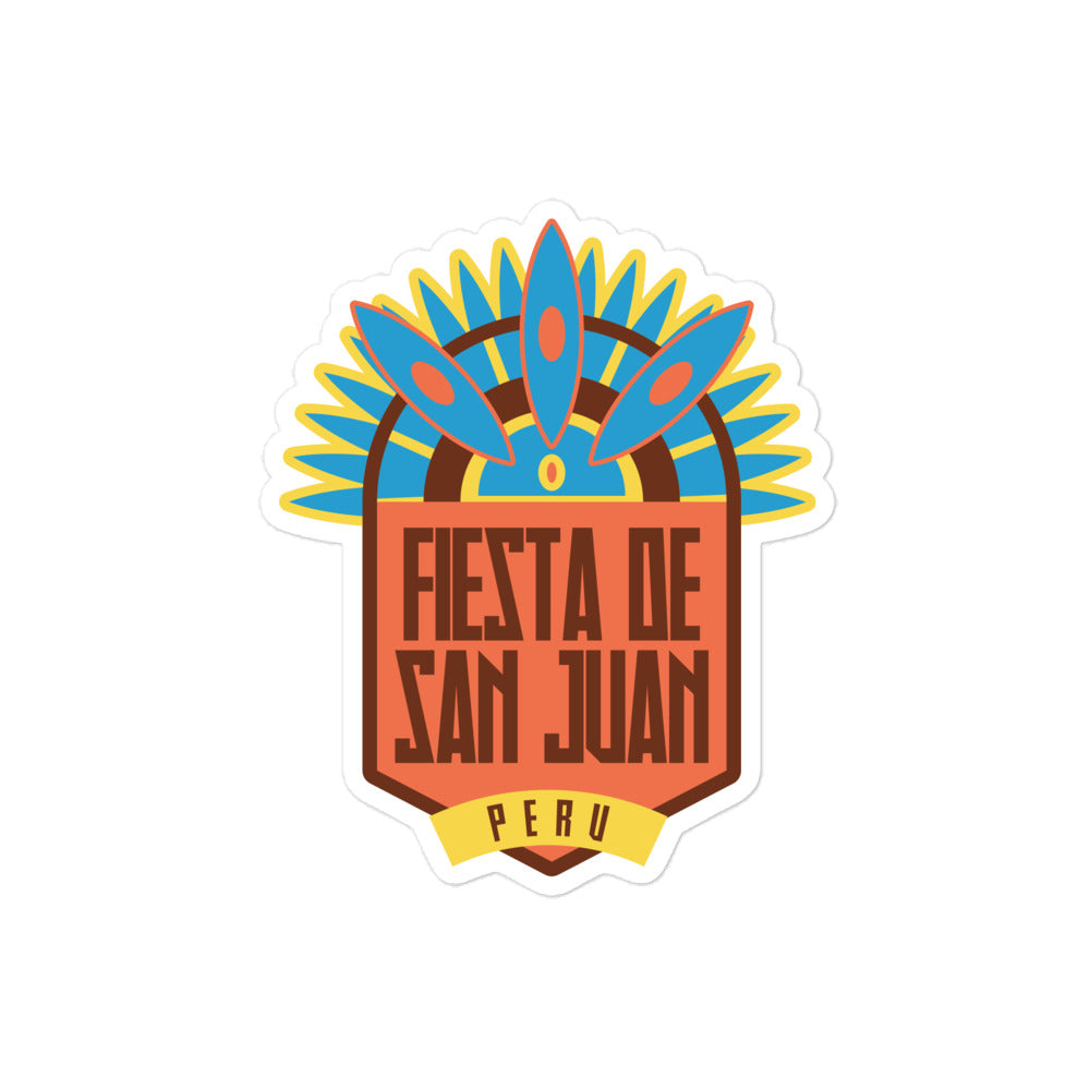 Fiesta de San Juan - Peru Bubble-free stickers