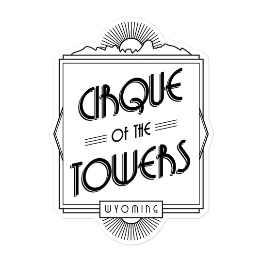 Cirque of the Towers - Wyoming Bubble-freie Sticker