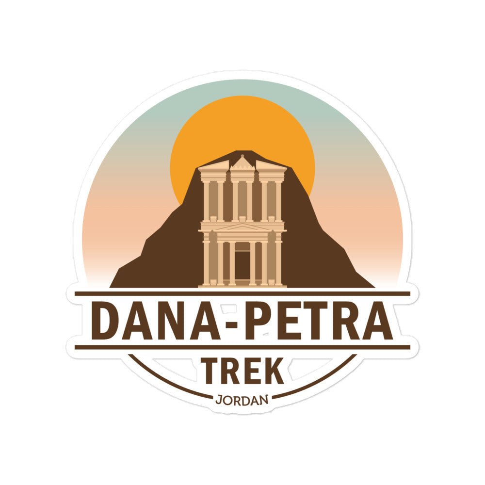 Dana to Petra Trek - Jordan Bubble-free stickers