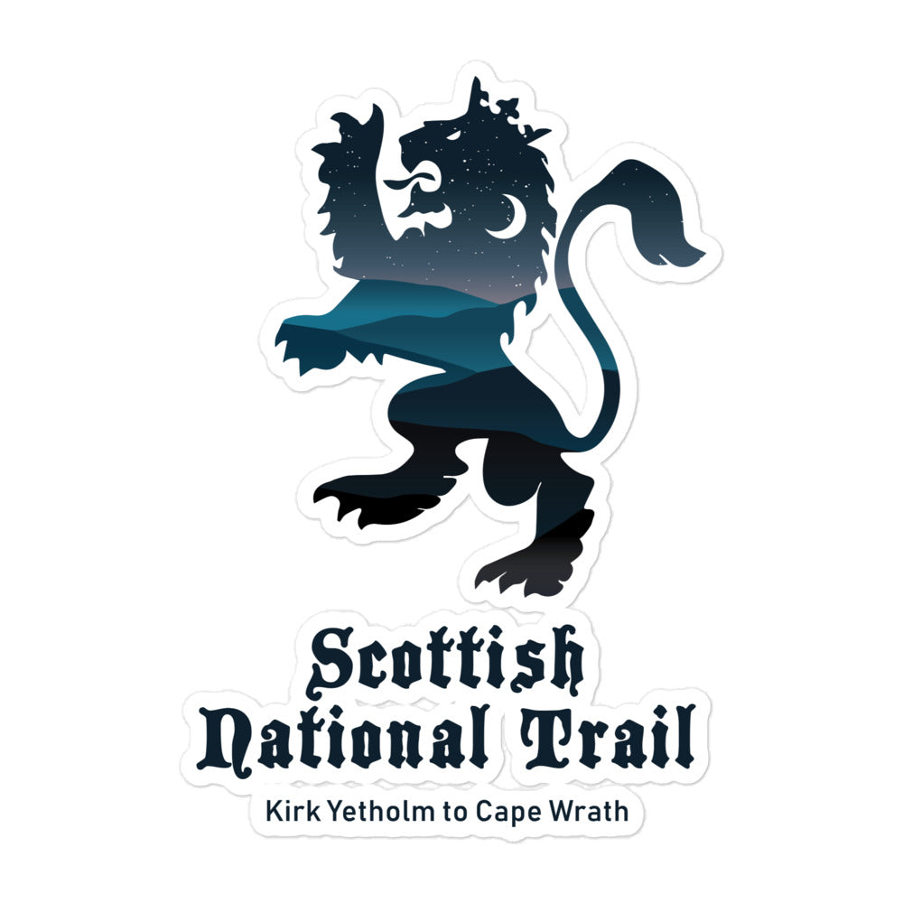 Scottish National Trail Bubble-free stickers