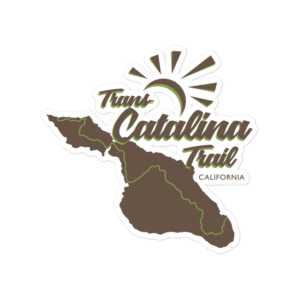 Trans Catalina Trail - California Bubble-freie Sticker