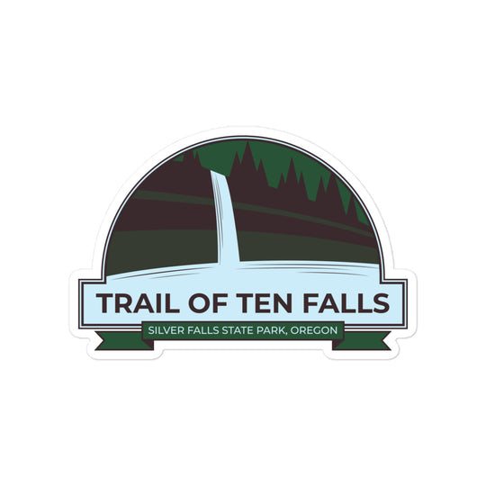 Trail of Ten Falls Loop Hike - Oregon Bubble-free stickers