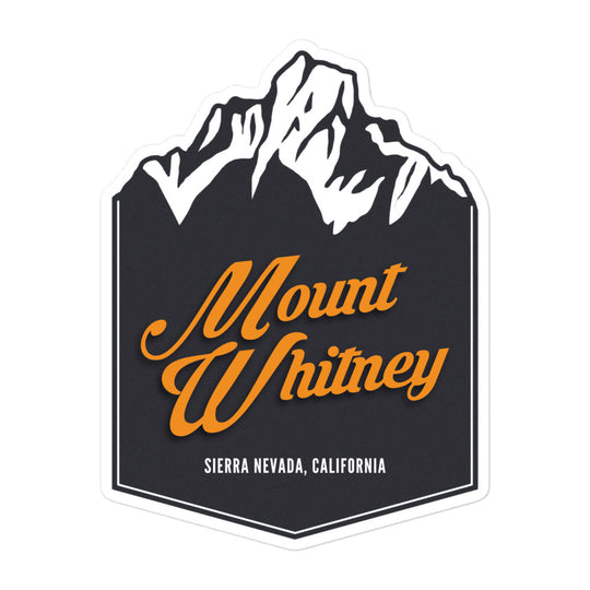 Mount Whitney - Sierra Nevade, California Bubble-free stickers