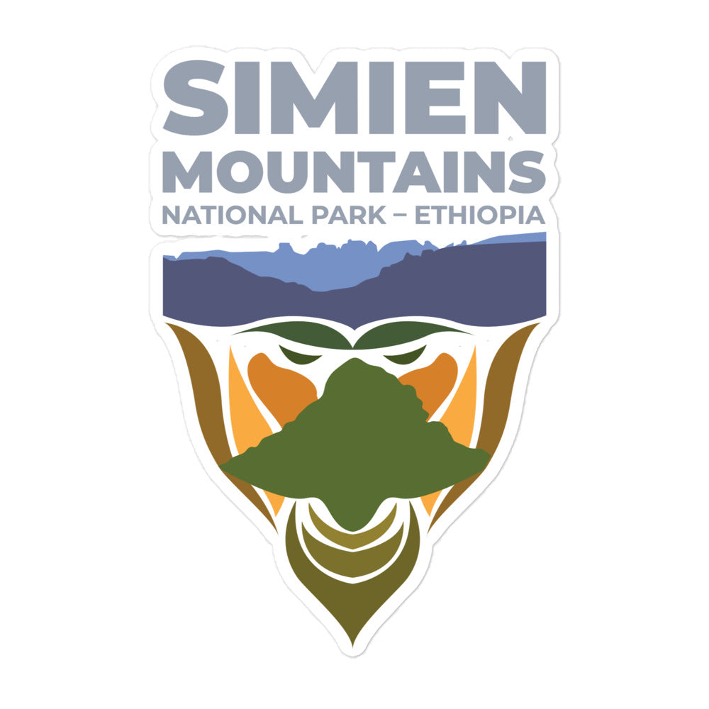 Simien Mountains - Ethiopia Bubble-free stickers