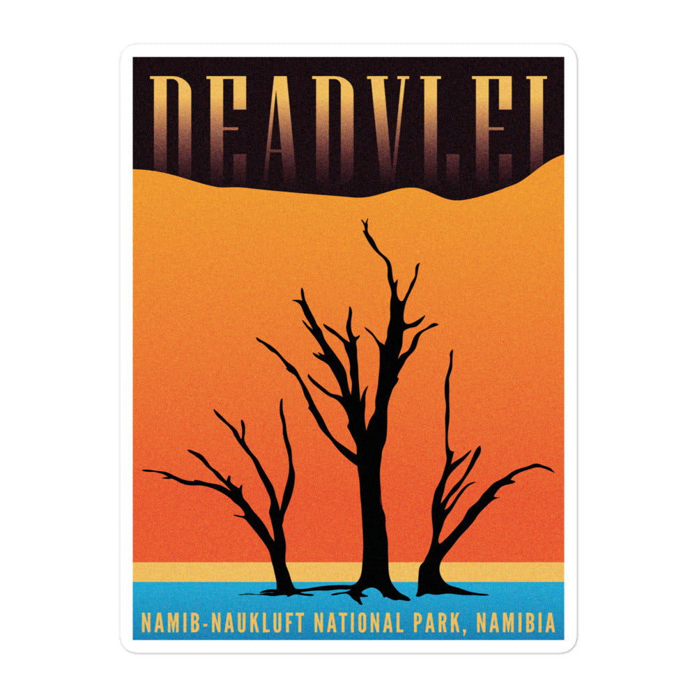 Deadvlei - Namib Naukluft Nationalpark, Namibia Bubble-free stickers