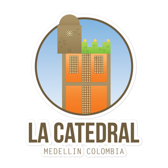 La Catedral - Medellin, Colombia Bubble-free stickers