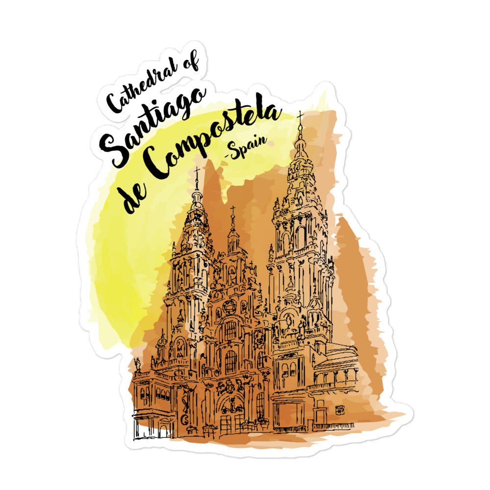 Cathedral of Santiago de Compostela - Spain Bubble-free stickers