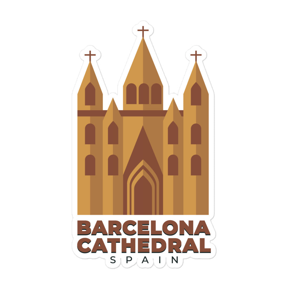 Barcelona Cathedral - Spain Bubble-free stickers