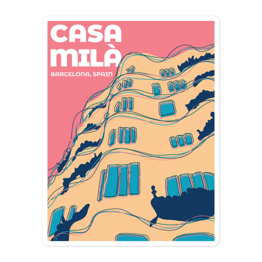 Casa Mila - Barcelona, Spain Bubble-free stickers