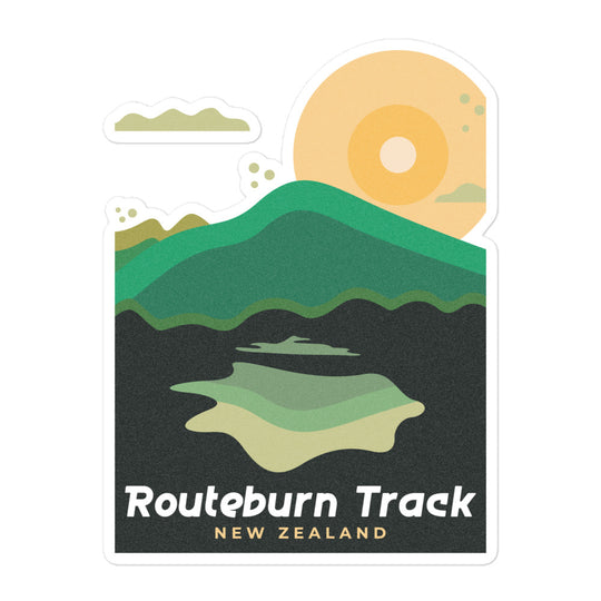 Routeburn Track - New Zealand Bubble-free stickers