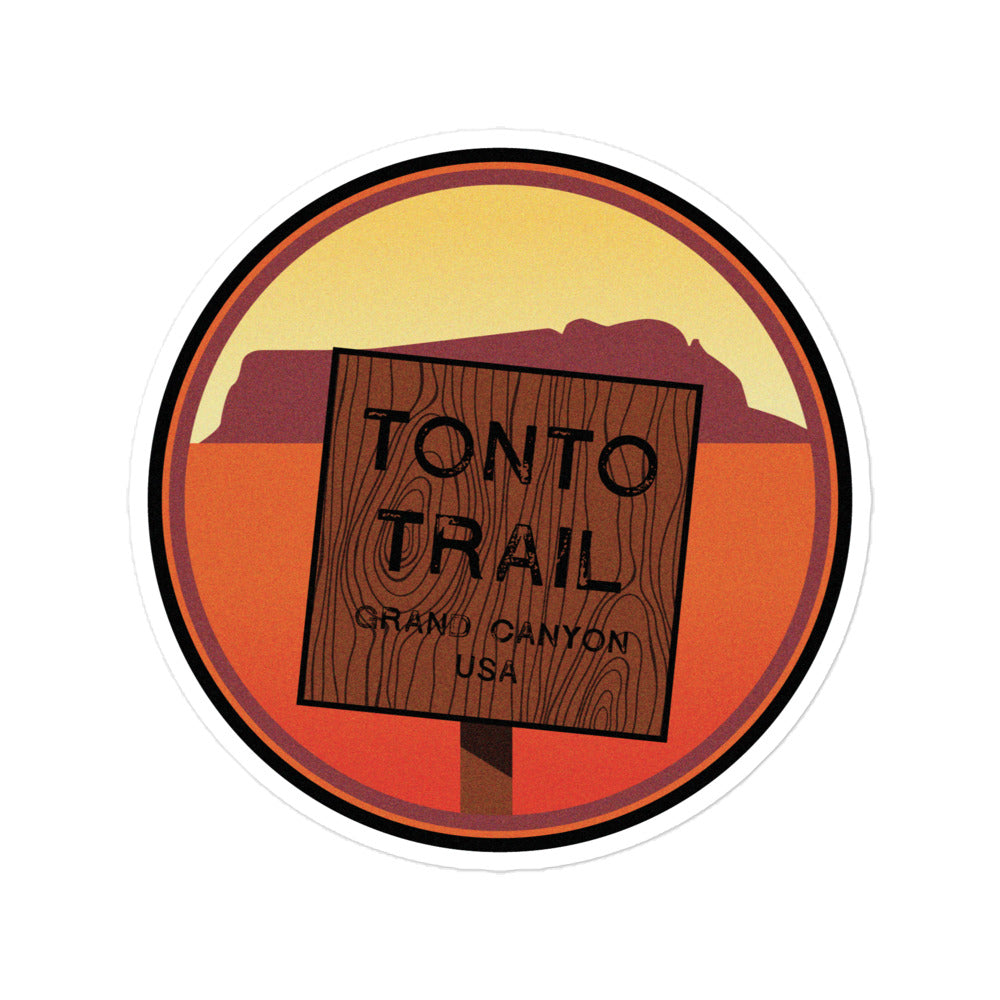 Tonto Trail - Grand Canyon, USA Bubble-free stickers