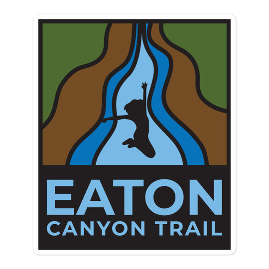 Eaton Canyon Trail - Waterfalls Bubble-free stickers