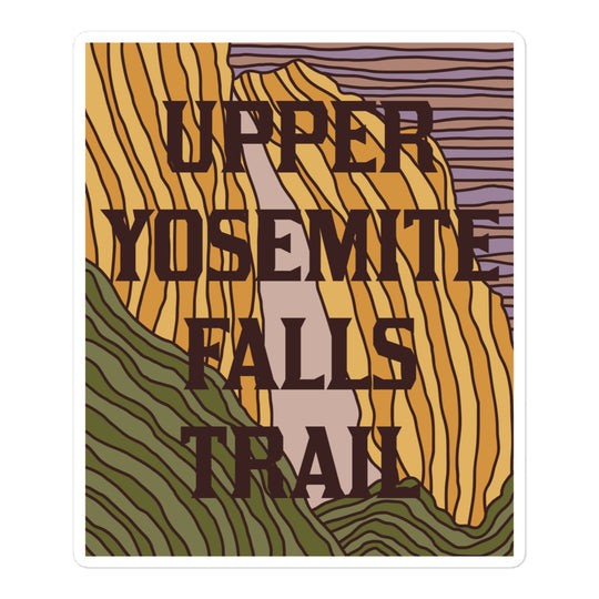 Upper Yosemite Falls Trail Bubble-free stickers