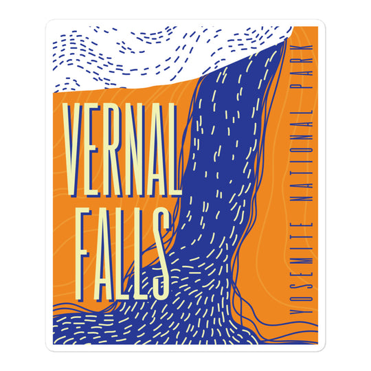 Vernal Falls - Yosemite Bubble-free stickers